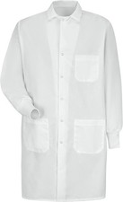 Red Kap Unisex Specialized Cuffed Lab Coat with Interior Pocket