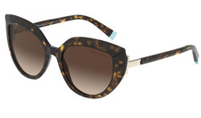 New TIFFANY CO. TF4170 8015/3B 54mm Havana Cat Eye Sunglasses Italy