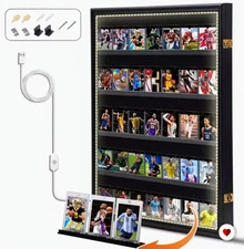 Lockable LED Graded Sports Card Display Case Clear Acrylic BEST PRICE ON EBAY!🔥