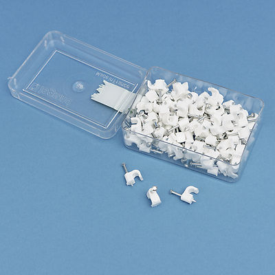 100 x Kabelschellen Nagelschellen Kabelklemmen für Kabel Ø 4-5-6-8-9-15 Schelle