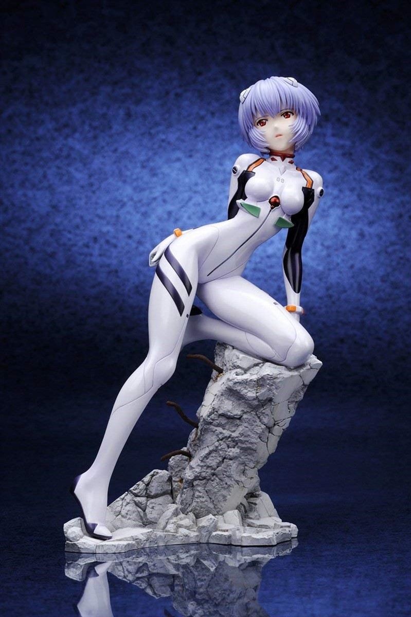 Kotobukiya Rei Ayanami Plugsuit Ver. :RE Statue – 1/6 Scale PVC Figure From Rebuild Of Evangelion, 19cm Tall
