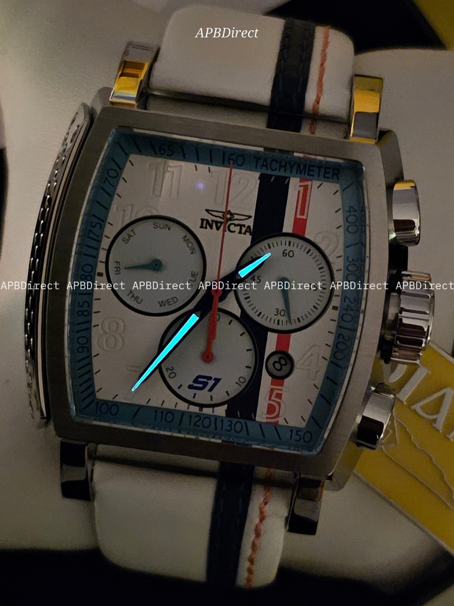 Invicta – S1 Rally – Race TEAM Swiss Z60 Chronograph White Leather