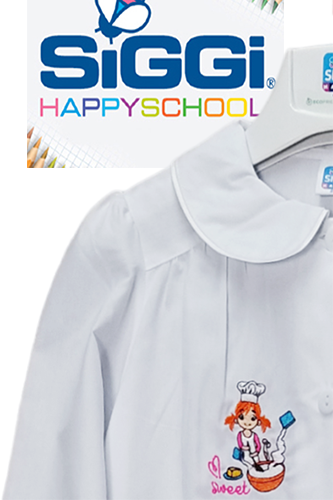 Apron Baby Girl White Embroidered for School Upwards And Elementary Siggi - Picture 35 of 64