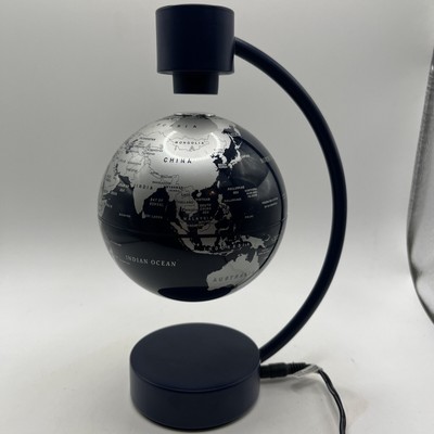 Magnetic Levitation Floating Globe Levitation Rotating Ball Navy Silver 2002