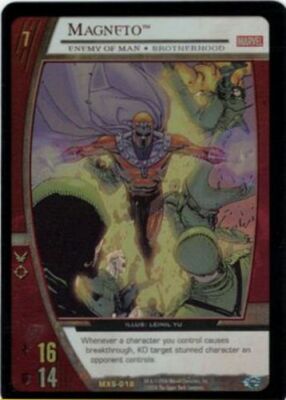 VS System: Magneto, Enemy of Man (EA) [Played] Marvel X-Men Starter TCG CCG Clas