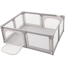Costway Baby Play Pen - Gray BB5560HS 