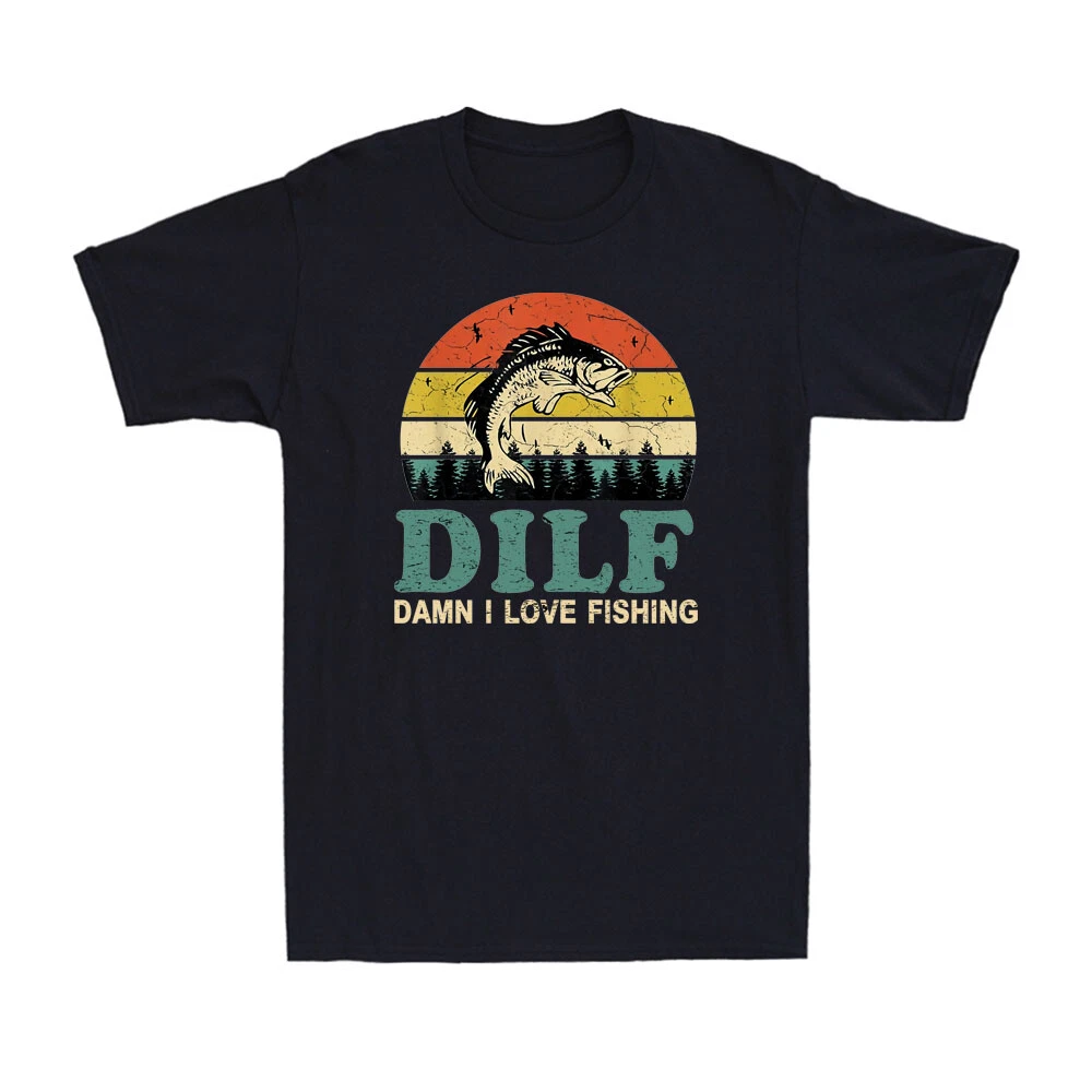 Dilf-Damn I Love Fishing Funny Fishing Saying Fishermen Vintage Men's T-Shirt
Opens in a new window 