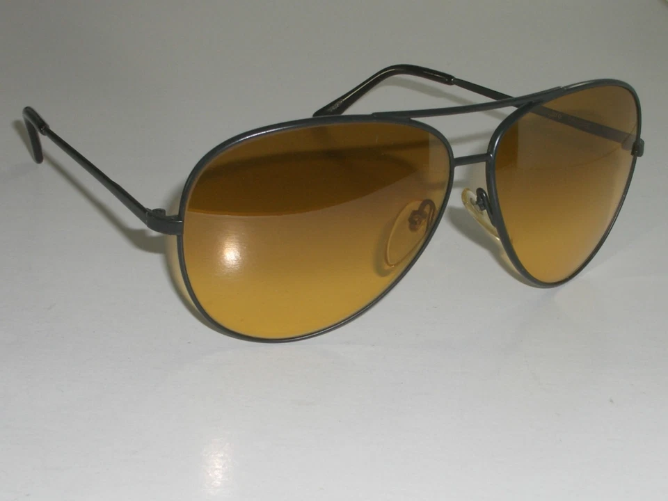 GAFAS DE SOL AVIADOR SERENGETI 5133S KILIMANJARO DEGRADADAS TONO ÁMBAR NEGRAS COMO NUEVAS Foto 2 de 4