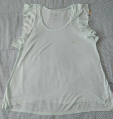 American Eagle Outfitters Mint Blue Flutter Sleeve Festival T Size S