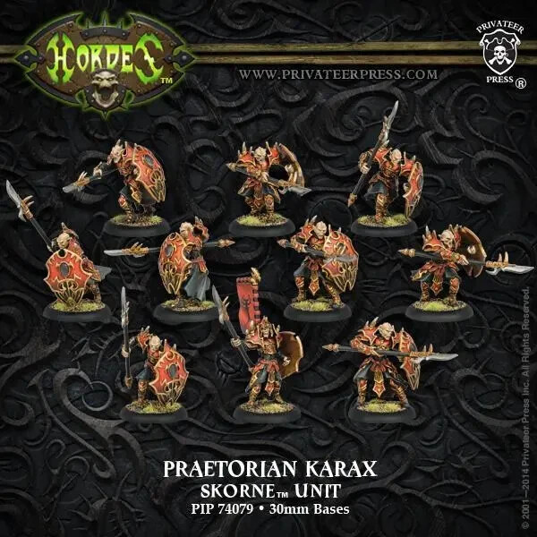 Комплект модели Скорн - Преторианец Каракс от Privateer Press PIP 74079