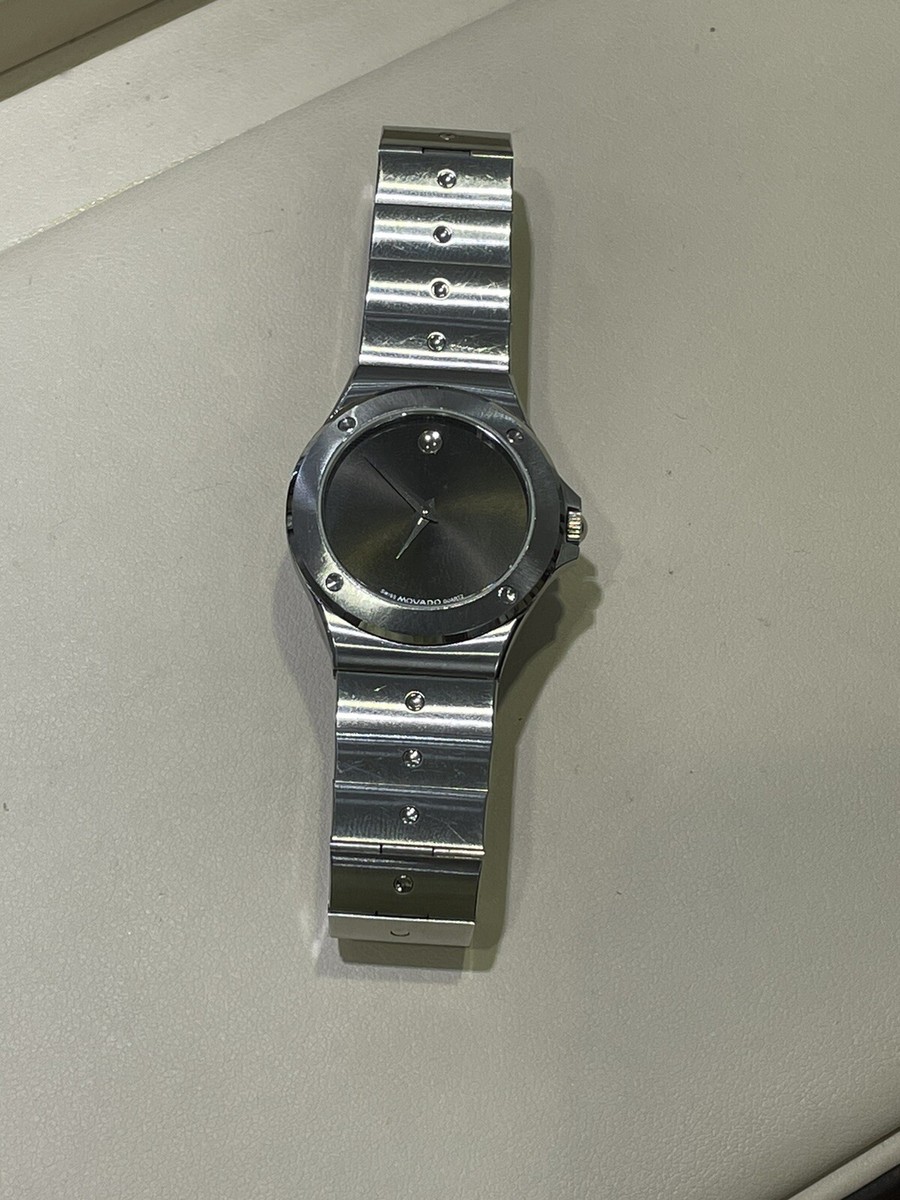 BEAUTIFUL MOVADO Sport Edition SS Black Museum Dial Women