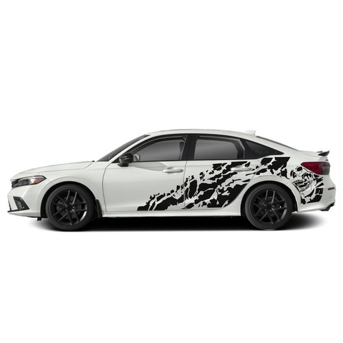 Nightmare graphics stickers decal compatible with Honda Civic - Foto 12 di 15