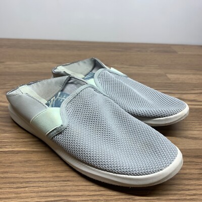 Olukai Women s Hale iwa Gray And Mint Green Sneakers Size 8 / 38 Slip On
