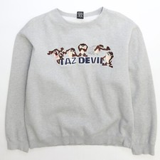 Vintage Taz Devil Looney Tunes Crewneck Sweatshirt Size Large Warner Bros