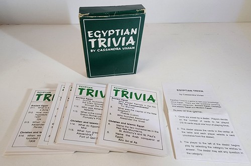 Egyptian Trivia Game 3rd Edition By Cassandra Vivian RARE - Distributed in Egypt - Picture 10 of 10
