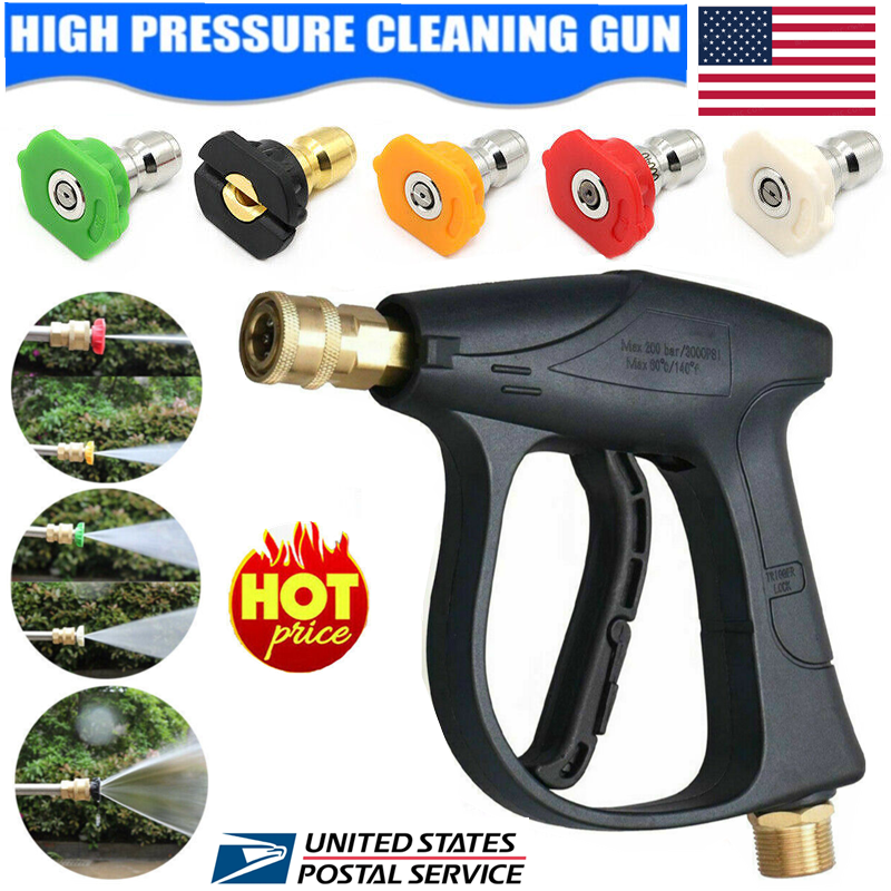 3000PSI Pressure Washer Gun with Foam Spray and 5 Nozzle Tips  