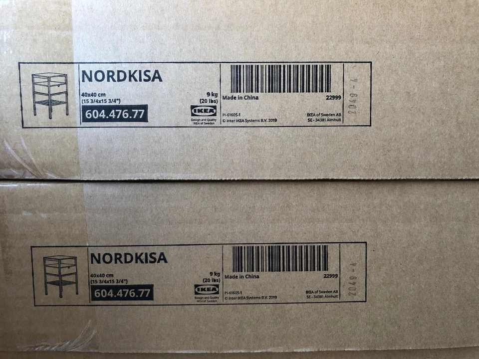 Mesita de Noche Ikea NORDKISA, Bambú 15 3/4x15 3/4" 604.476.77 - NUEVA Foto 2 de 2