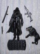 2008 GI Joe Rise of Cobra Paris Pursuit Snake Eyes Figure with Black Timber 
