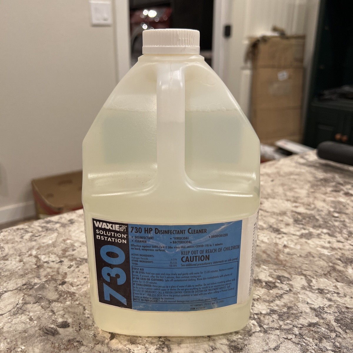 NEW Case (6 Bottles) Waxie 730 HP Disinfectant Cleaner 170059 3