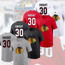 Welcome Spencer Knight #30 to Chicago Blackhawks Name & Number T-shirt S-3XL