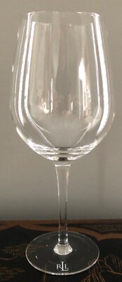 RARE Ralph Lauren Crystal NORMANDY Sauvignon Wine Stem Glass 9 3/4