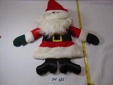Hallmark Hanging Plush Santa Christmas Card Holder Bag 21" Vintage 1981