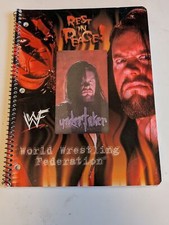 WWF Theme book: Undertaker/Kane  Note book Holographic 1999