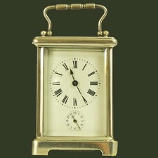 Orologio da viaggio argentato sveglia da viaggio francese 1880 circa