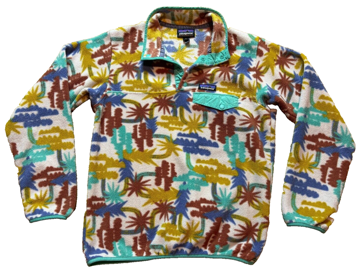 PATAGONIA Lightweight Synchilla Snap-T Fleece Pullover Jacket Palm