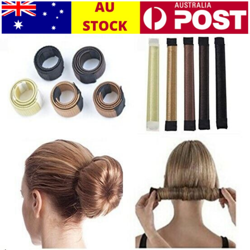New Women's Magic Blonde Donut Hair Ring Bun Former Shaper Hair Styler Maker Tool – Buy At Low Prices In The Online Store - Foto 2