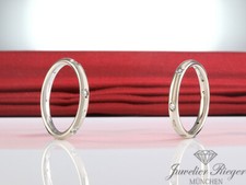 Pomellato Lucciole 2 Ringe Weissgold 750 Diamanten Billanten Gr 50 & 52 Gold