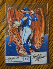 Kevin Pillar -2019 Leather & Lumber Glove Die-Cut Gold #/99 No.4 - Blue Jays