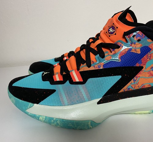Nike Air Jordan Zion 1 Project Z Mens Sz 10 Cone Black Hyper Jade DA3130-800 NEW - Picture 3 of 8