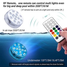 Underwater LED Pool Lights 13 Colors RF Remot...