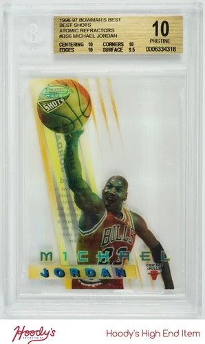 1996-97 Bowman's Best Shots Atomic Refractor #BS6 Michael Jordan BGS 10 PRISTINE