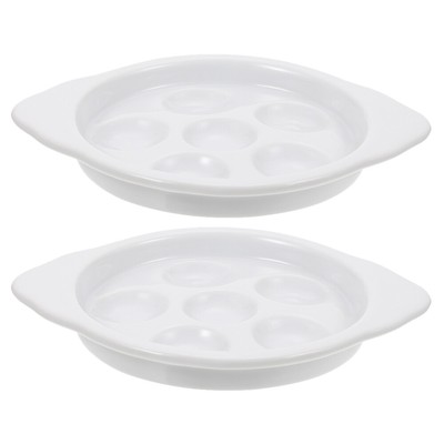  2 Pcs Lids Rack Baked Snails Conch Baking Dish Oyster Plate