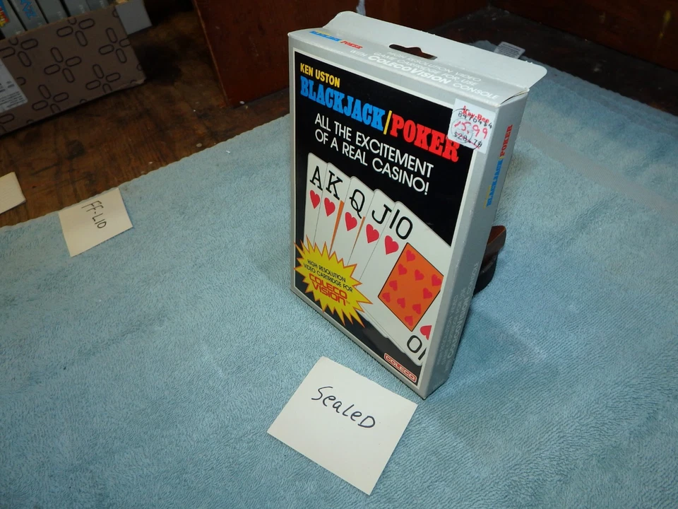 BLACKJACK  - COLECOVISION Video Game System NEW & SEALED !! (DENTED BOXES) - Image 4 of 4