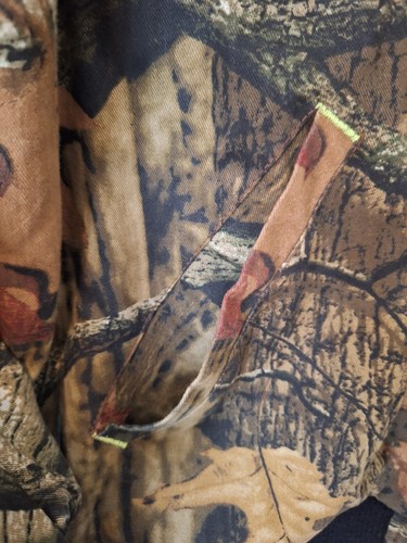 Mossy Oak Walls Mens Camo / Black Reversible Hooded Insulated Hunting Coat - Picture 6 of 19