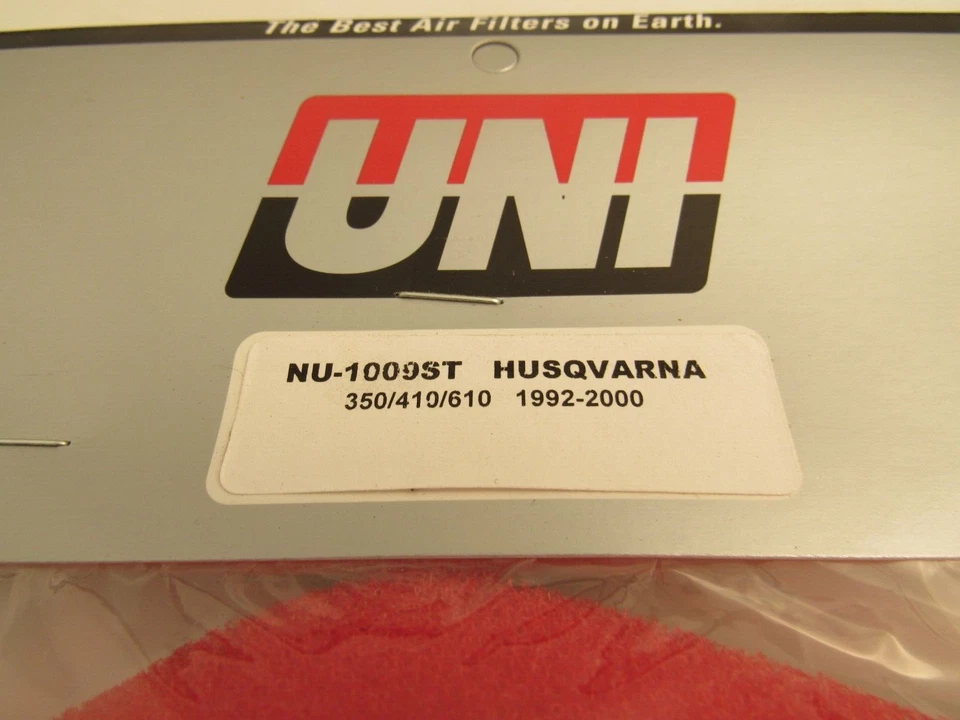 New Genuine UNI NU-1009ST Air Filter For Husqvarna 350/410/610 1992-2000 NOS - Image 3 of 3