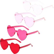 Heart Glasses Shape Sunglasses for Red,hot Pink,pink,light Pink