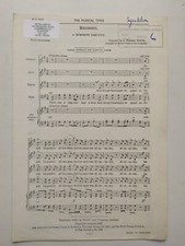 Alexander A Humorous Part Song SATB Vintage Sheet Music