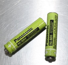 2 Panasonic Original BK-40AAABU Rechargeable Phone Batteries 400mAh replacement