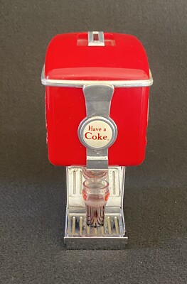 1997 Vintage Coke Coca Cola Fountain Drink Dispenser Money Bank