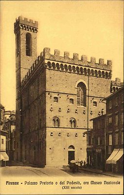 Florenz Firenze Toscana Italia AK ~1910 Palazzo Pretorio Museo Museum ungelaufen
