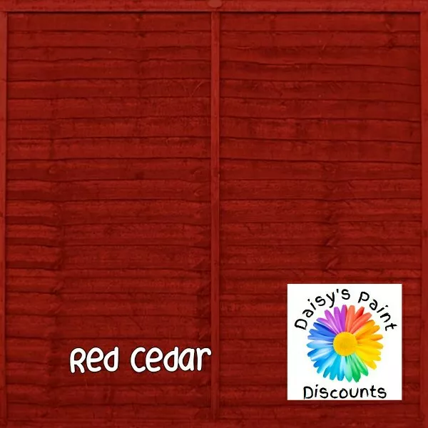 Red Cedar Shed Fence Paint Small Job Size 1 Litre