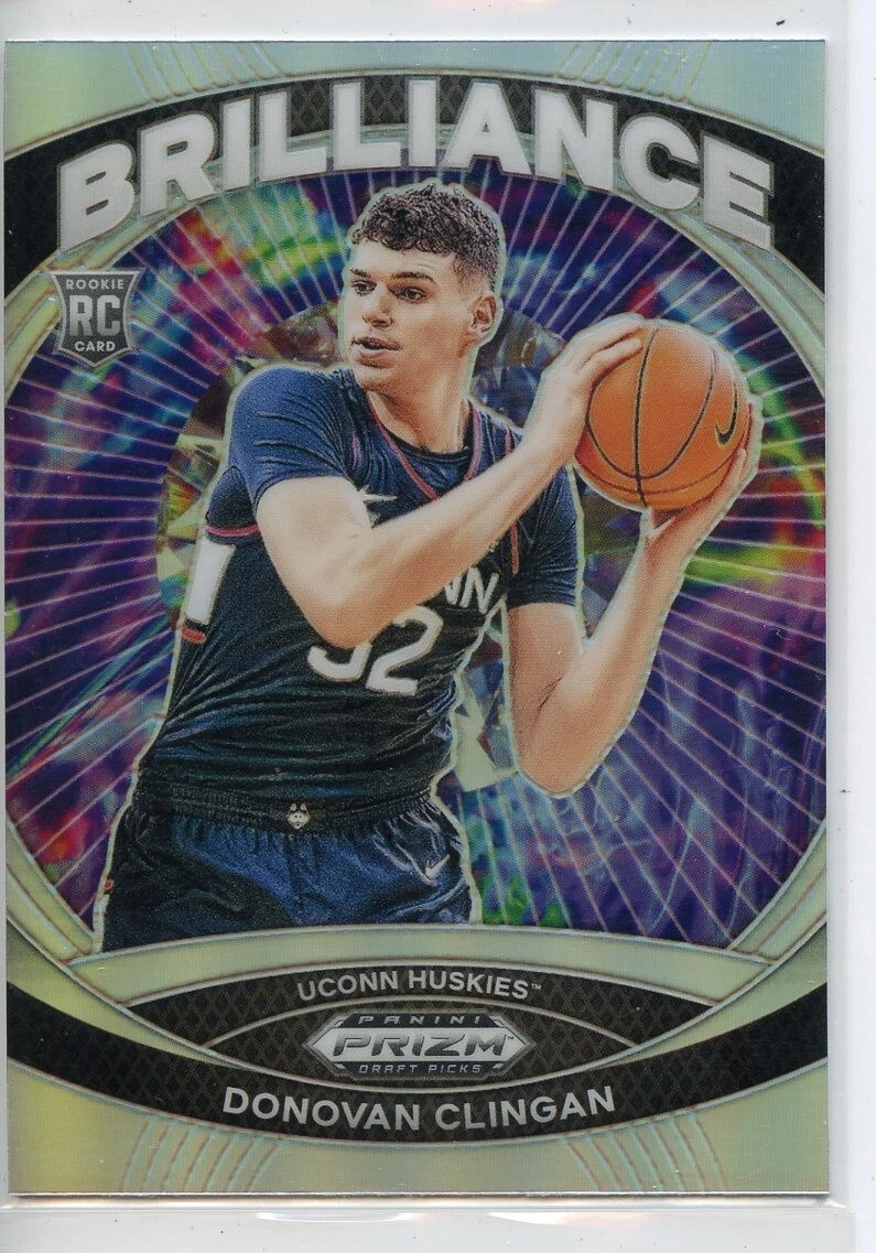 2024-25 Panini Prizm Draft Picks #13 Donovan Clingan Rookie Silver Brilliance