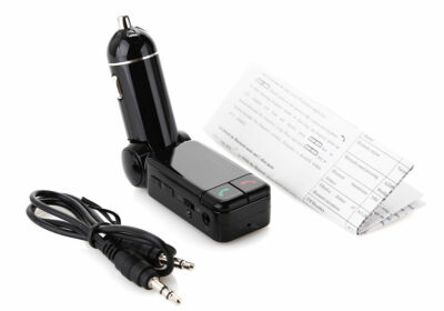 Bluetooth In-Car MP3 FM Transmitter USB Ladegerät Dual Freisprecheinrichtung Schwarz
