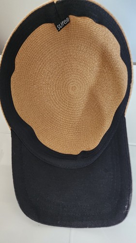 Surell Women Paper/Straw Baseball Cap New - Picture 6 of 8
