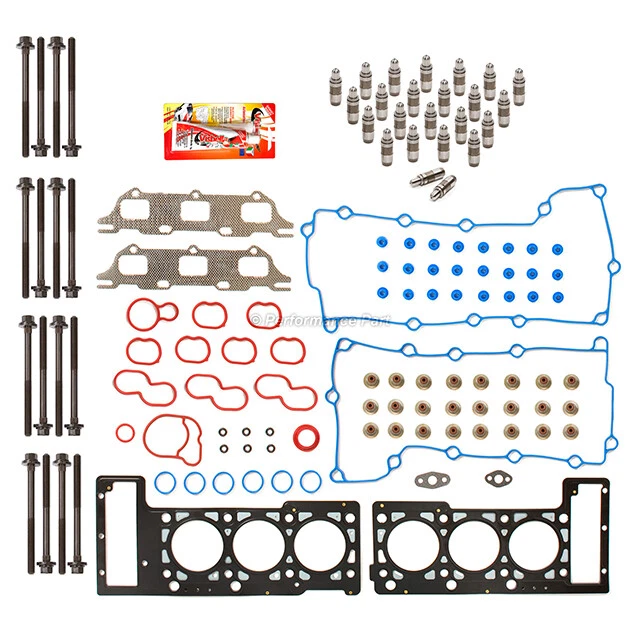 Juego de juntas de cabeza elevadores pernos de cabeza aptos para 98-00 Dodge Intrepid V6 2.7 24V VIN R Foto 4 de 4