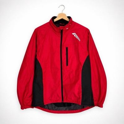 Altura Fahrradjacke rot schwarz wasserdicht Windbreaker Full Zip Größe UK 10 EU XS